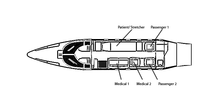 Air Ambulance LEARJET Seating Chart