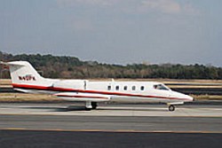 Air Ambulance LEARJET 35 About To Take Off
